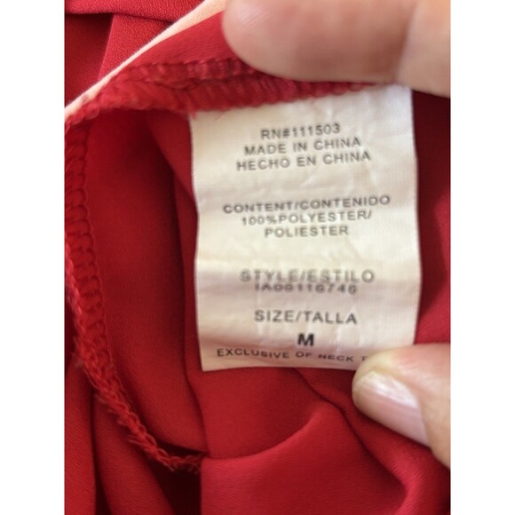 Meraki Sleeveless Red Keyhole Top Lightweight Medium - Picture 7 of 7